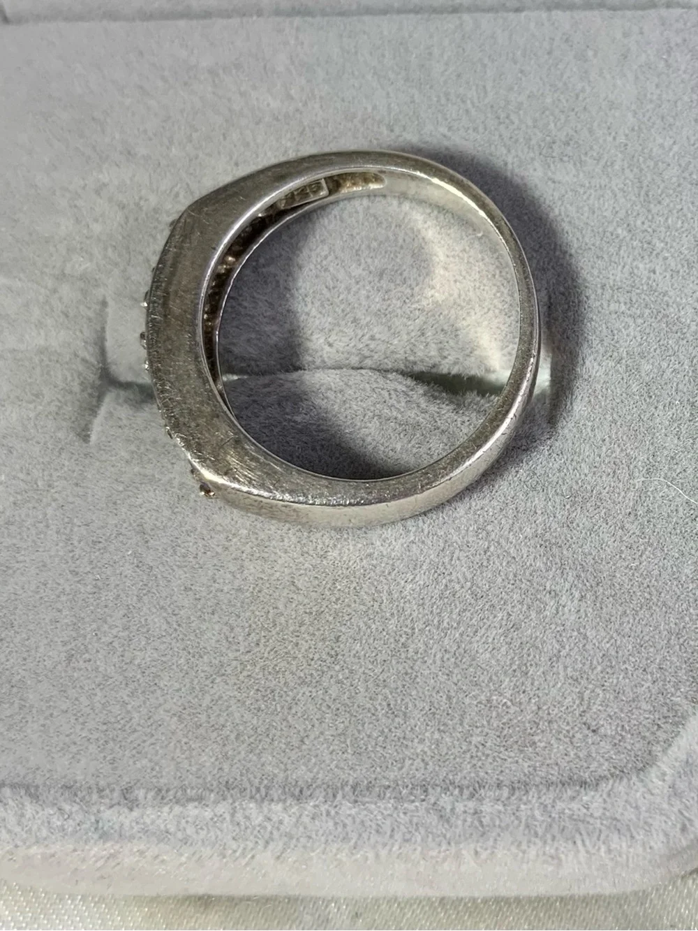 Sterling Silver vintage Tanzanite rare gemstone ring,size 7,